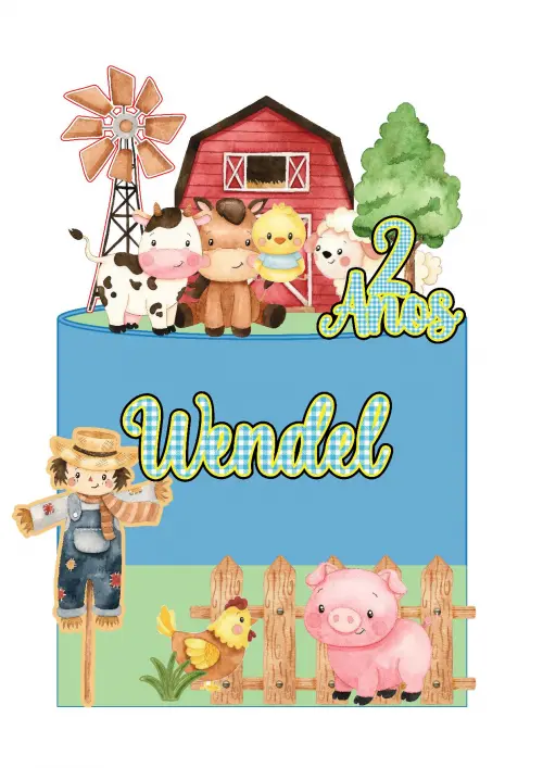 Topo de Bolo Fazendinha