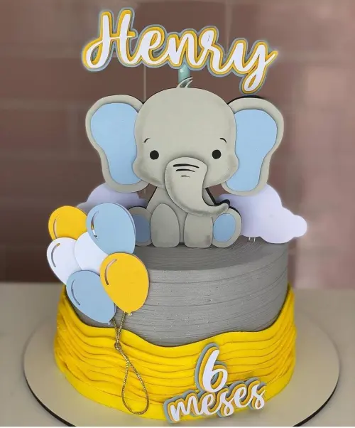 Topo de Bolo Elefantinho