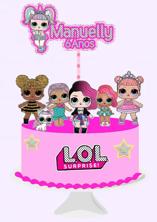 Topo de Bolo Lol