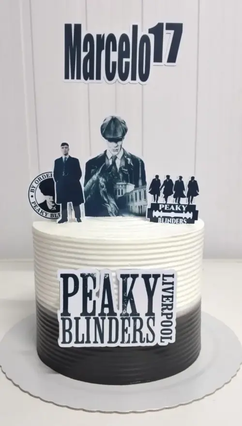 Topo de Bolo Peaky Blinders