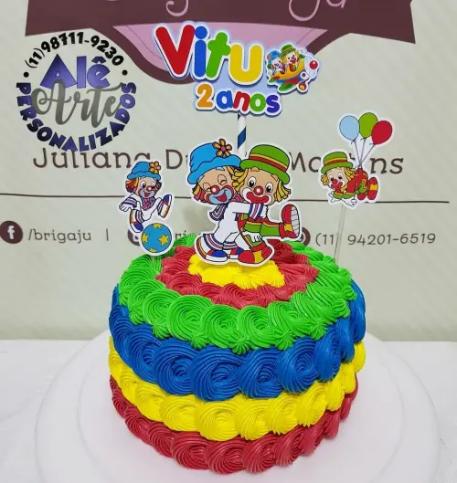 Topo de Bolo Patati e Patatá