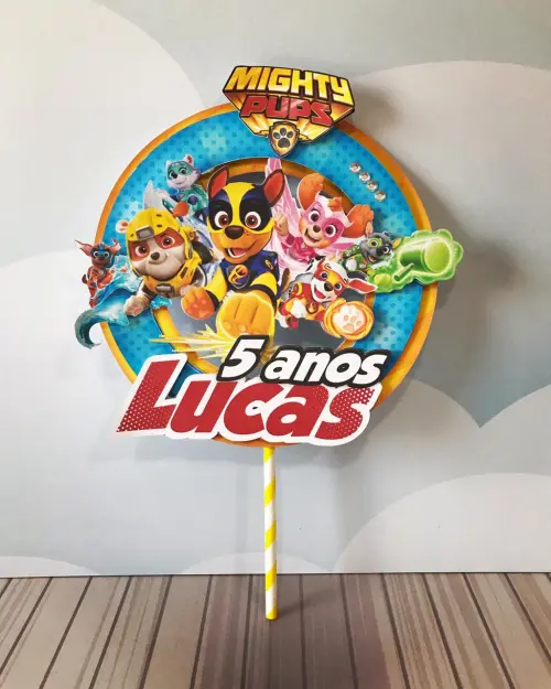 Topo de bolo Patrulha Canina