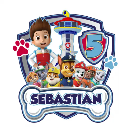 Topo de bolo Patrulha Canina