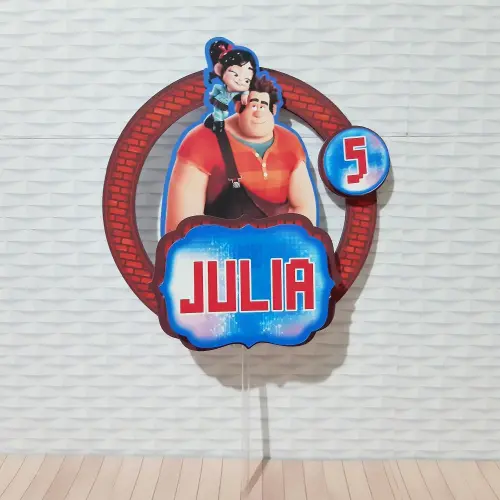 Topo de bolo Uma Detona Ralph