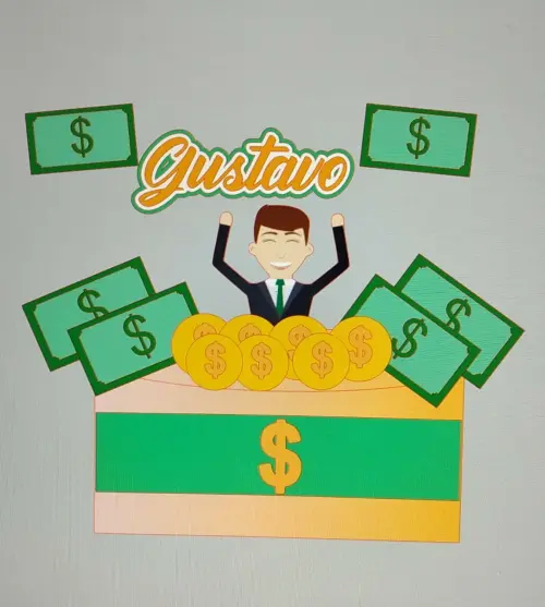 Topo de Bolo DInheiro