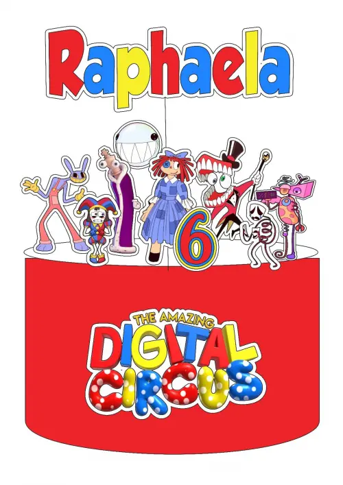 Topo de Bolo Digital CIrcus