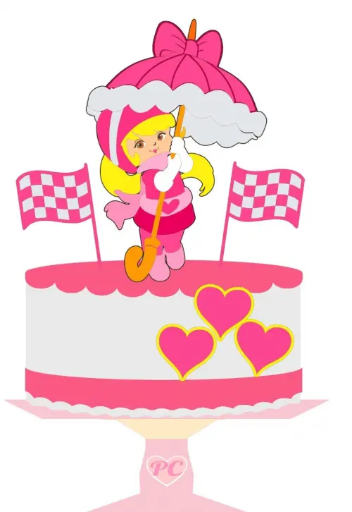 Topo de bolo Penelope Charmosa