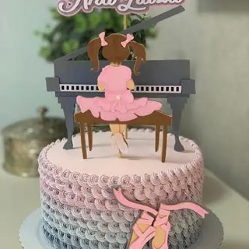 Topo de Bolo de Bolo Pianista