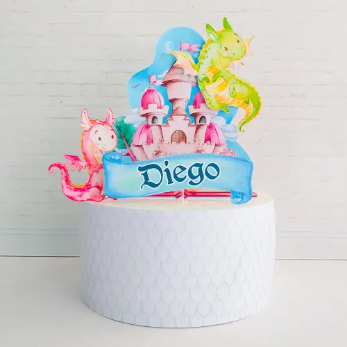 Topo de Bolo Dragão