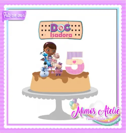 Topo de Bolo Doutora Brinquedo