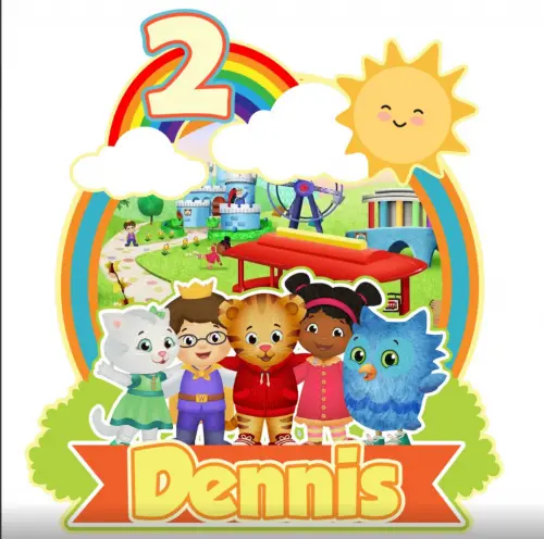 Topo de Bolo daniel o tigre