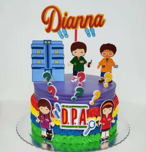 Topo de Bolo Detetive DPA