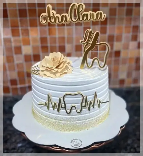 Topo de Bolo Dentista