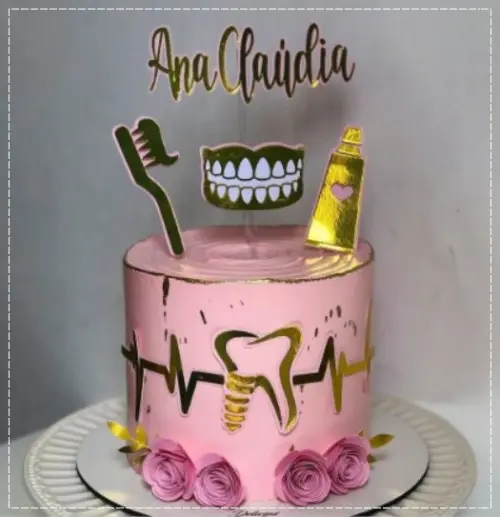 Topo de Bolo Dentista
