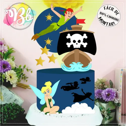 Topo de Bolo Peter Pan