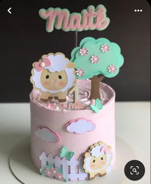 Topo de Bolo Ovelhinha