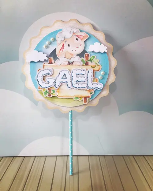 Topo de Bolo Ovelhinha