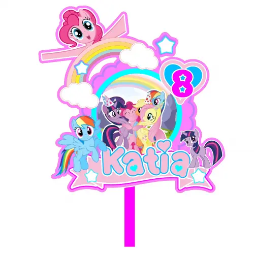Topo de Bolo My Little Poney