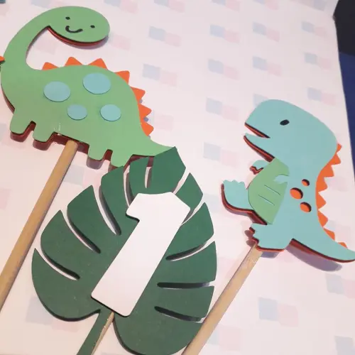 topo de bolo dinossauro