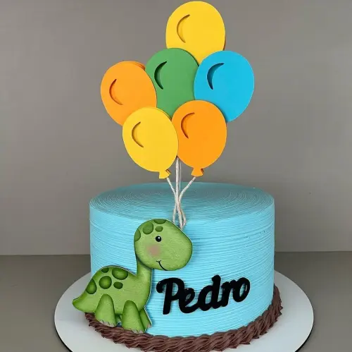 topo de bolo dinossauro