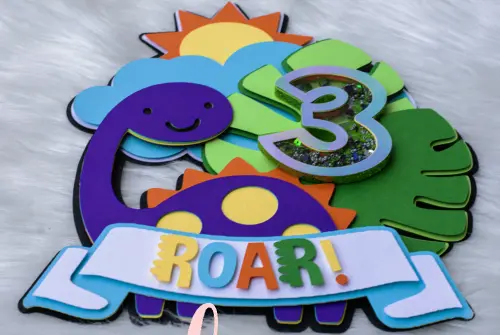 topo de bolo dinossauro