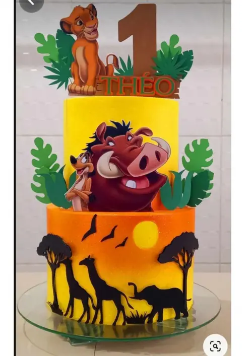 Topo de Bolo Rei Leão