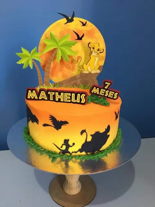 Topo de Bolo Rei Leão