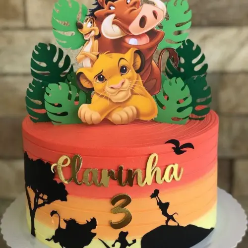 Topo de Bolo Rei Leão