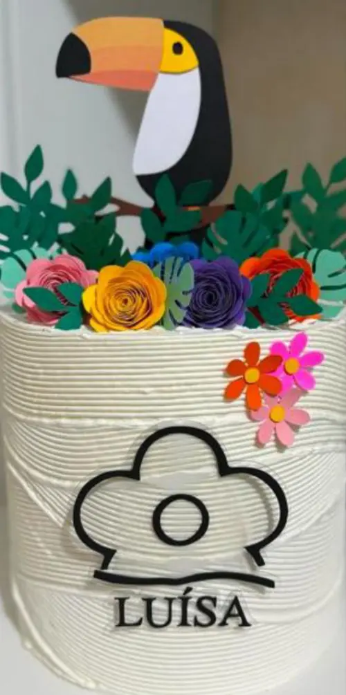 topo de bolo Tucano