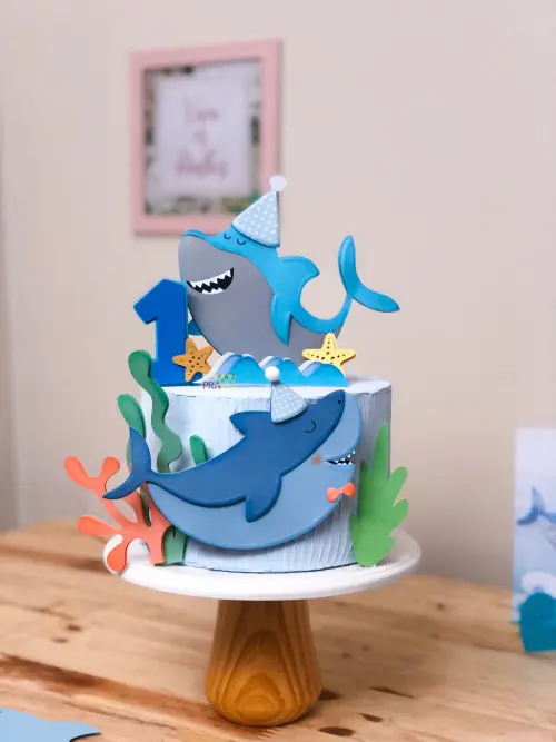Topo de Bolo Tubarão