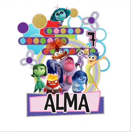 Topo de Bolo Divertidamente