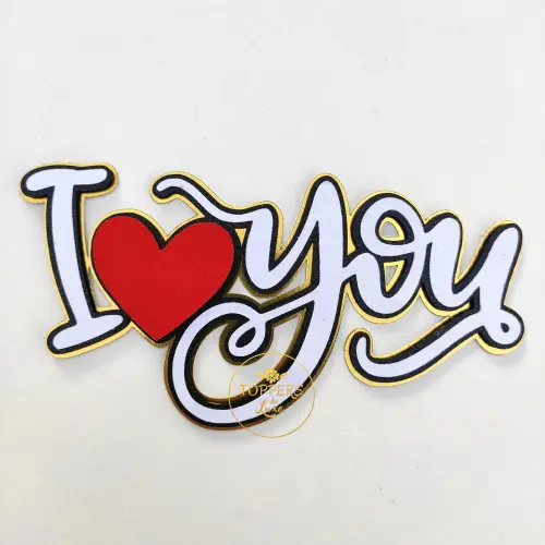 Topo de Bolo I love you