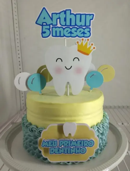 Topo de bolo Dentinho