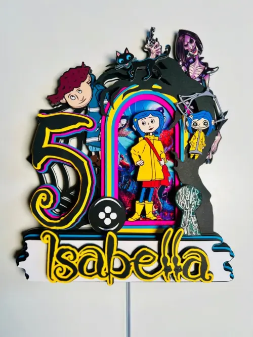 Arquivo de corte topo de bolo coraline