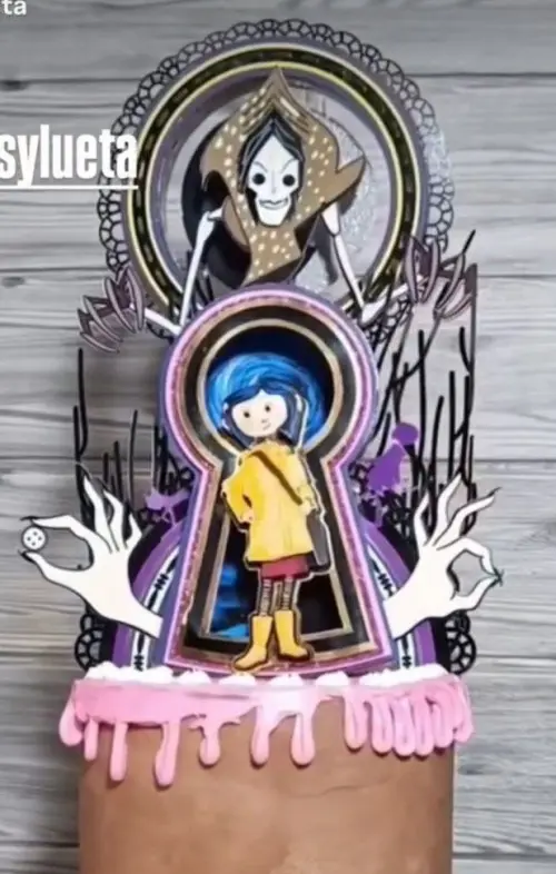 Arquivo de corte topo de bolo coraline