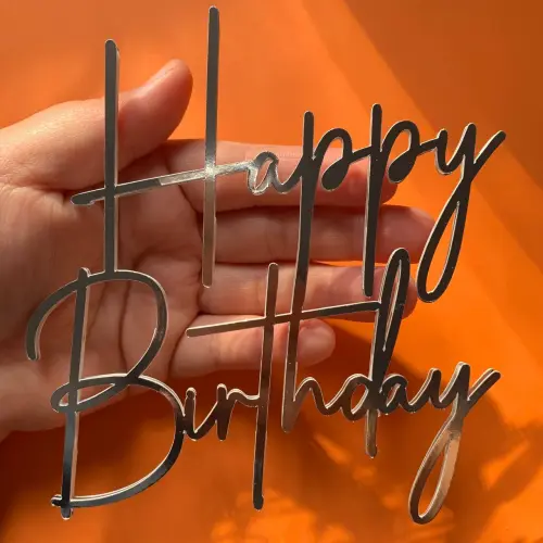 Topo de Bolo Happy Birthday