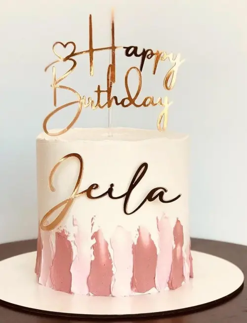 Topo de Bolo Happy Birthday