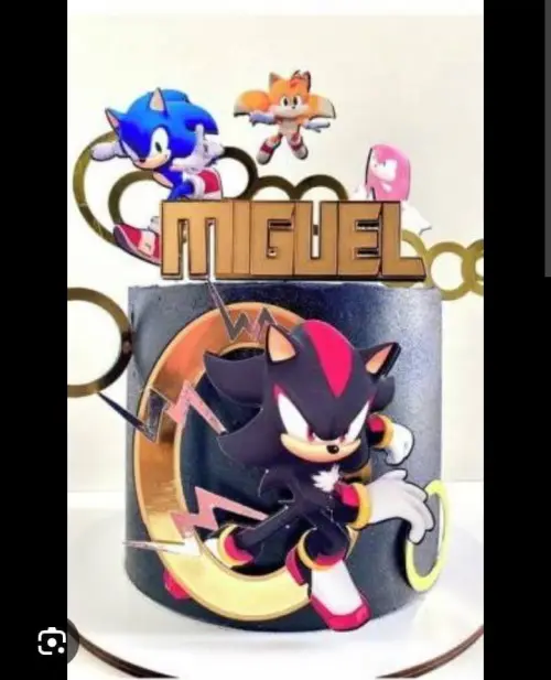 Topo de Bolo Sonic