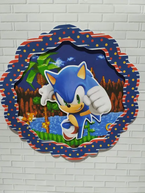 Topo de Bolo Sonic