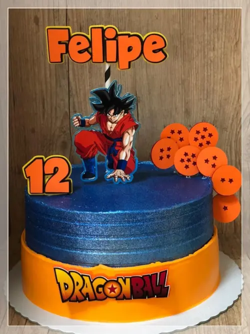 Topo de Bolo Dragon Ball Z