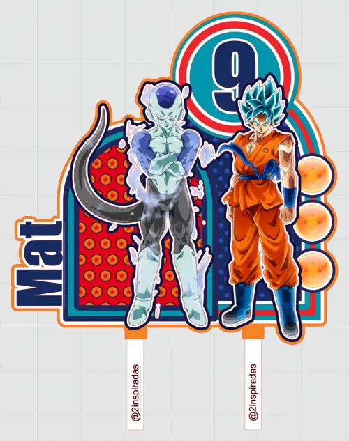 Topo de Bolo Dragon Ball Z