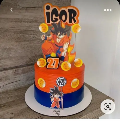 Topo de Bolo Dragon Ball Z