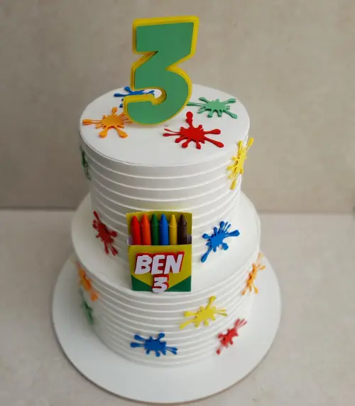 Topo de Bolo Caixa GIz de Cera