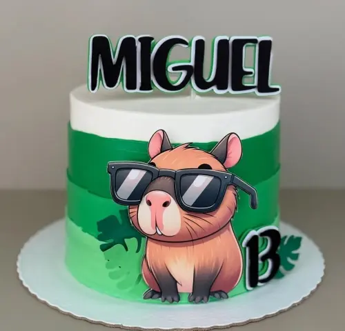 Topo de bolo Capivara