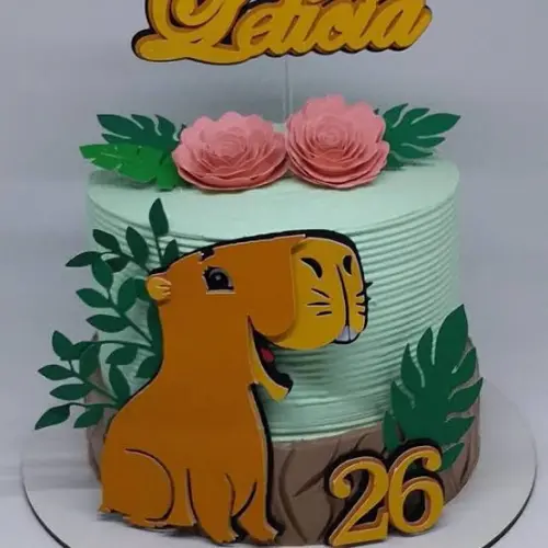 Topo de bolo Capivara