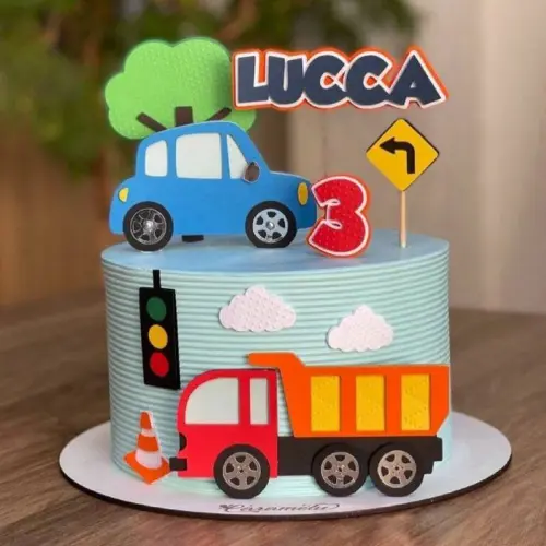 Topo de Bolo Carrinho