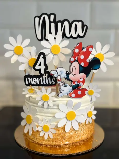 Topo de Bolo Minnie