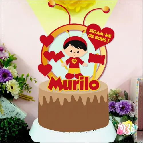 Arquivo de corte topo de bolo Chapolin