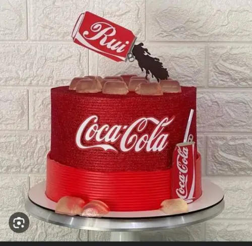 Topo de Bolo Coca Cola