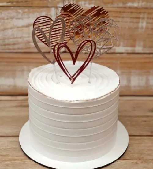 Topo de Bolo Coração